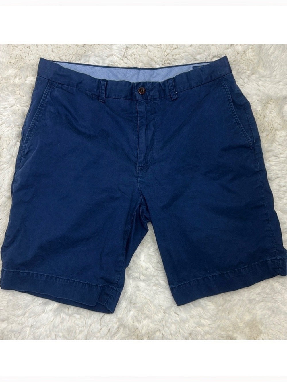 Polo Ralph Lauren Men’s Navy Khaki Shorts Classic Fit Size Waist 33